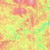 Mappa topografica Рузский городской округ, altitudine, rilievo