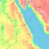 Mappa topografica Red Sea, altitudine, rilievo