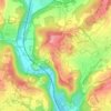 Mappa topografica Cucciago, altitudine, rilievo