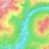 Mappa topografica Gandellino, altitudine, rilievo