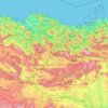 Mappa topografica País Vasco, altitudine, rilievo