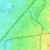 Mappa topografica DLF City Phase 2, altitudine, rilievo