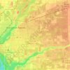 Mappa topografica Town of Grand Rapids, altitudine, rilievo