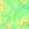 Mappa topografica Durham, altitudine, rilievo