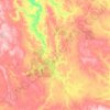 Mappa topografica городское поселение Сосногорск, altitudine, rilievo