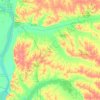 Mappa topografica Carlisle County, altitudine, rilievo