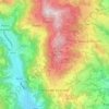 Mappa topografica Nogarole Vicentino, altitudine, rilievo