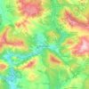 Mappa topografica Castellane, altitudine, rilievo