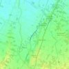 Mappa topografica Bagnolo in Piano, altitudine, rilievo