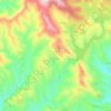 Mappa topografica Cabril, altitudine, rilievo