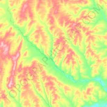 Mappa topografica Суринда, altitudine, rilievo