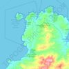 Mappa topografica Santa Teresa Gallura, altitudine, rilievo