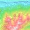 Mappa topografica Chambave, altitudine, rilievo