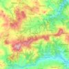 Mappa topografica Carpineti, altitudine, rilievo