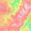 Mappa topografica Funes, altitudine, rilievo