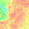 Mappa topografica Berrien Township, altitudine, rilievo
