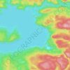 Mappa topografica Wakomata Lake, altitudine, rilievo