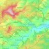 Mappa topografica Breitenbach am Herzberg, altitudine, rilievo