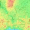Mappa topografica Brewery Square, altitudine, rilievo