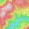 Mappa topografica Capriana, altitudine, rilievo