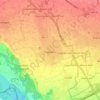 Mappa topografica Cuggiono, altitudine, rilievo