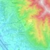 Mappa topografica Castelfranco Piandiscò, altitudine, rilievo