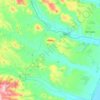 Mappa topografica Pisticci, altitudine, rilievo