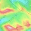 Mappa topografica Lago della Duchessa, altitudine, rilievo