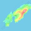 Mappa topografica Cape Clear Island, altitudine, rilievo
