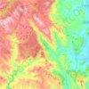 Mappa topografica Gairo, altitudine, rilievo