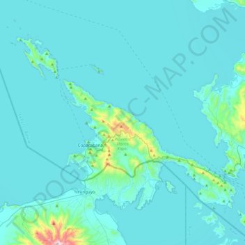 Mappa topografica Provincia Manco Kapac, altitudine, rilievo