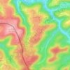 Mappa topografica Hilst, altitudine, rilievo