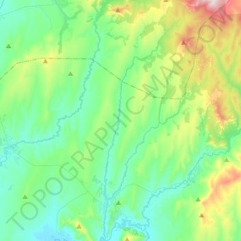 Mappa topografica Шипуниха, altitudine, rilievo