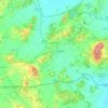 Mappa topografica San Juan, altitudine, rilievo