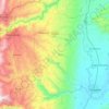 Mappa topografica Falan, altitudine, rilievo
