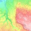 Mappa topografica Minervino Murge, altitudine, rilievo