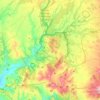 Mappa topografica Monte Romano, altitudine, rilievo
