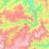 Mappa topografica Chaglla, altitudine, rilievo