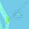 Mappa topografica Cook Island Aquatic Reserve, altitudine, rilievo