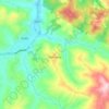 Mappa topografica Petriano, altitudine, rilievo