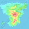 Mappa topografica Αίγινα, altitudine, rilievo