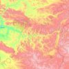 Mappa topografica Каа-Хемский кожуун, altitudine, rilievo