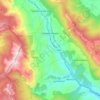 Mappa topografica Civitella Roveto, altitudine, rilievo
