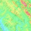 Mappa topografica Gubbio, altitudine, rilievo