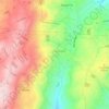 Mappa topografica Caçarilhe, altitudine, rilievo