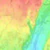 Mappa topografica Bonate Sotto, altitudine, rilievo