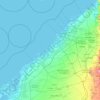 Mappa topografica Emirato di Dubai, altitudine, rilievo