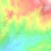 Mappa topografica Ferreirim, altitudine, rilievo