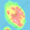 Mappa topografica Graham Island, altitudine, rilievo