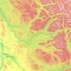 Mappa topografica Area F (Horsefly/Likely/150 Mile House), altitudine, rilievo